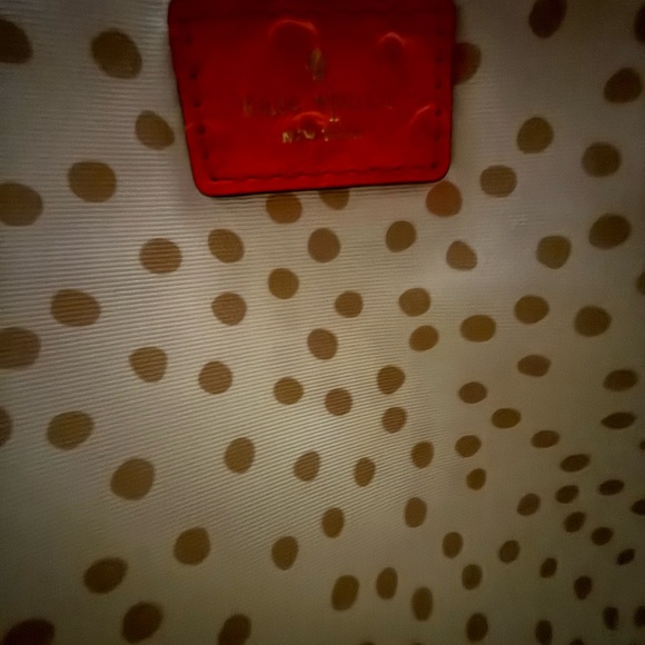 Kate Spade ostrich textured leather coral tote - Picture 10 of 12